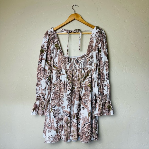 Anthropologie Pilcro Women’s Square-Neck Corduroy Babydoll Mini Dress Size M - Picture 4 of 7